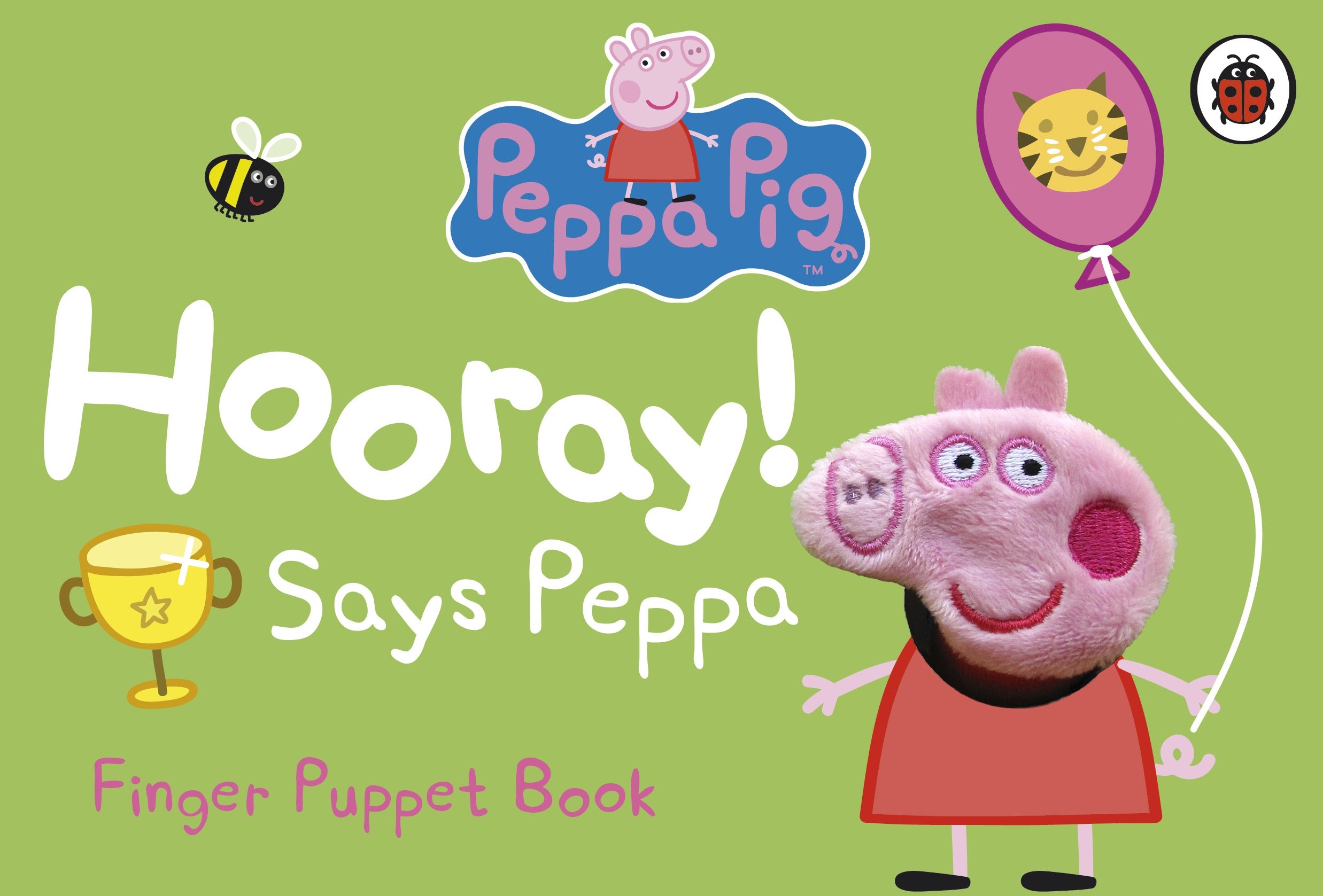 says peppa finger puppet book,【粉红猪小妹】万岁!手偶书